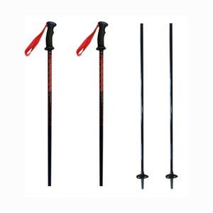 K2 Composite Power Ski Poles Ski Skiing Pole w/Tab Grip Black Red 40" 100cm NEW